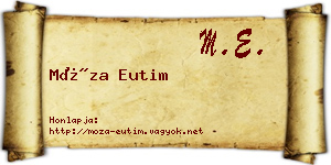 Móza Eutim névjegykártya